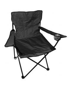Camping Fischersessel schwarz
