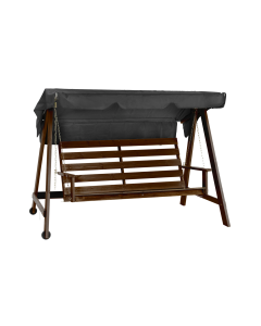 Hollywoodschaukel Holz mit Rollen