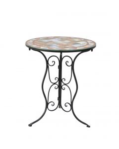 Tisch Mosaik Glas bunt 60cm