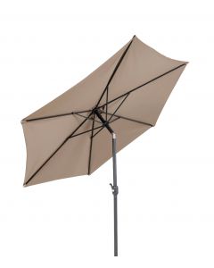 Schirm 300cm Kurbel taupe