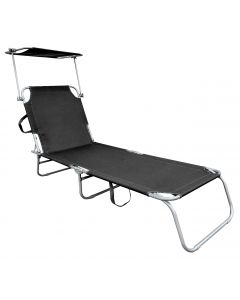 Dreibeinliege Dach Alu/Stahl dunkelgrau