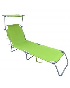 Dreibeinliege Dach Alu/Stahl limegrün