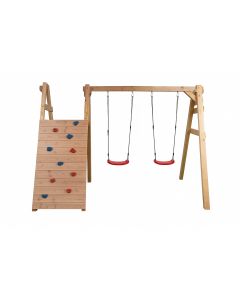Jungle Schaukel-Kletterkombi 3,80m SET Lärche