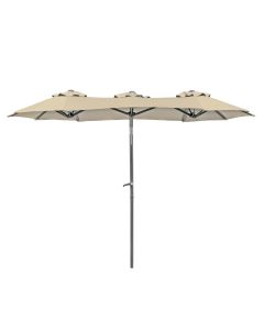 Schirm 300x150cm Balkonschirm natur