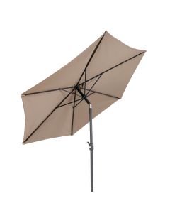 Schirm 300cm Kurbel taupe