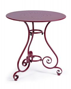 Tisch Etienne Stahl 70cm bordeaux