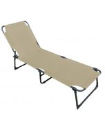 Dreibeinliege stabil beige
