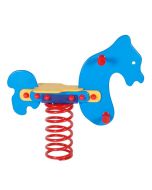 Federwipptier Pferd mit Bodenanker TÜV